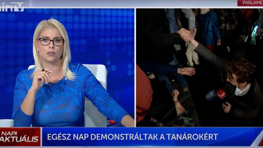 Elítéli a Hír TV riporterét ért támadást a Magyar Nemzeti Médiaszövetség