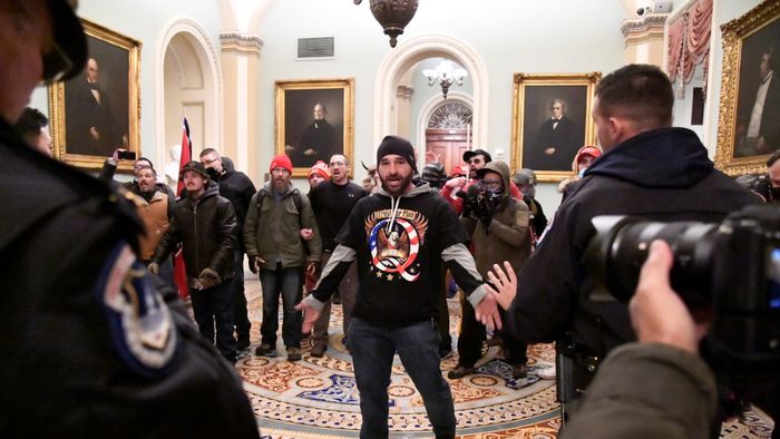 Trump supporters breach the US Capitol