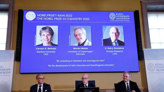 Két amerikai és egy dán kutató kapta a kémiai Nobel-díjat