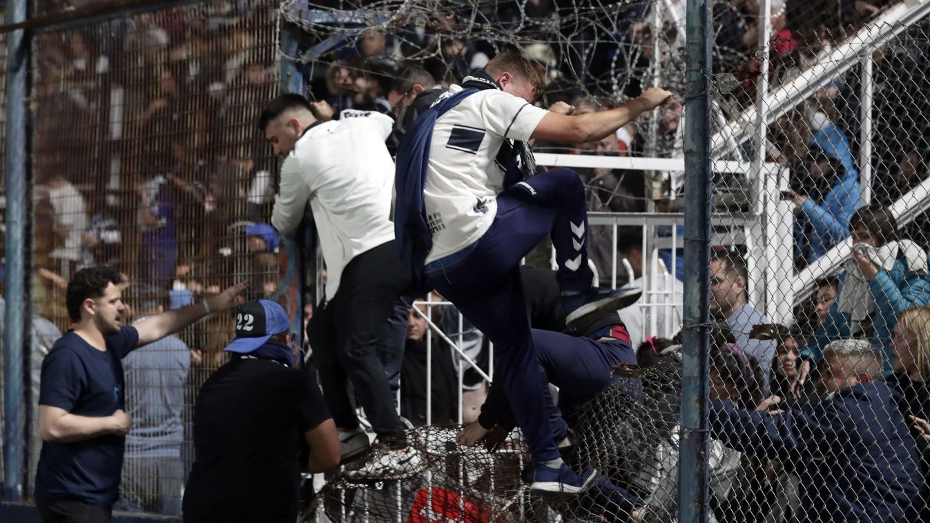 Argentína stadion szurkolók rendbontás