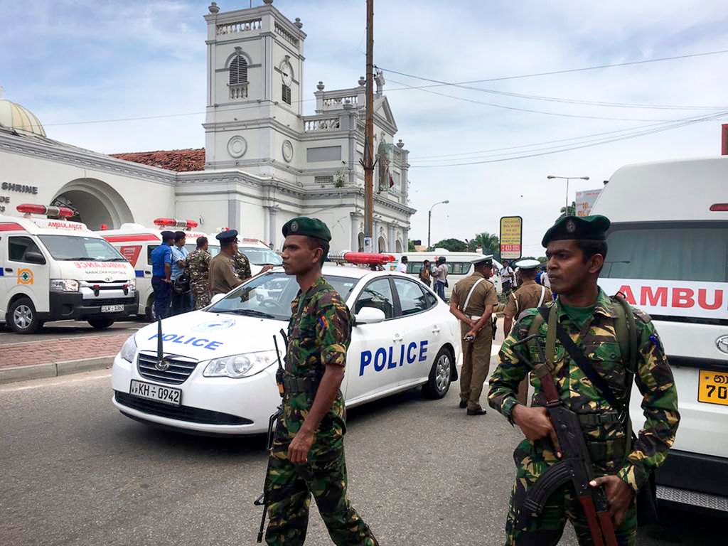 Robbantásos merényletek Srí Lankán