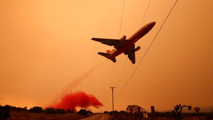 Bobcat Fire burns near Juniper Hills, California, U.S.