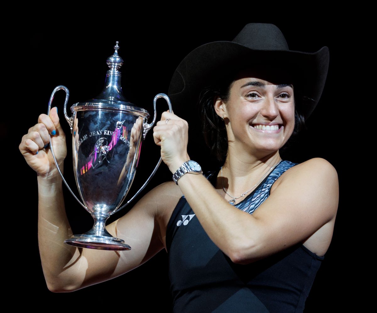 Caroline Garcia WTA Finals trophy