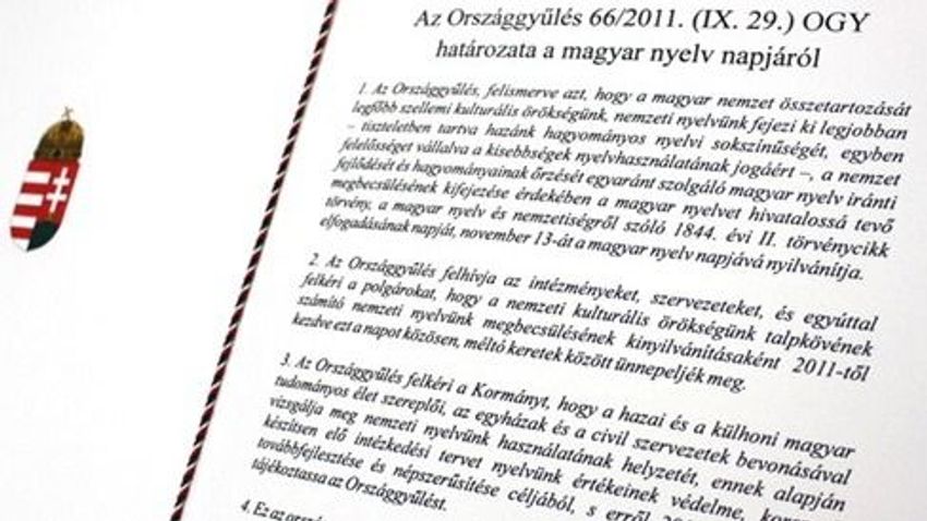 A magyar nyelv napjának történeti-jogi háttere