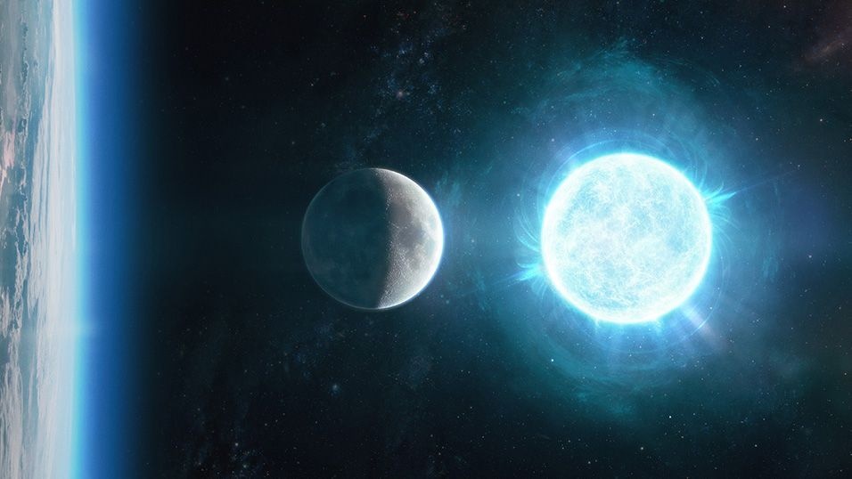 A ZTF J1901+1458 jelű fehér törpe átmérője alig nagyobb, mint a Holdé (FORRÁS: SPACE.COM)