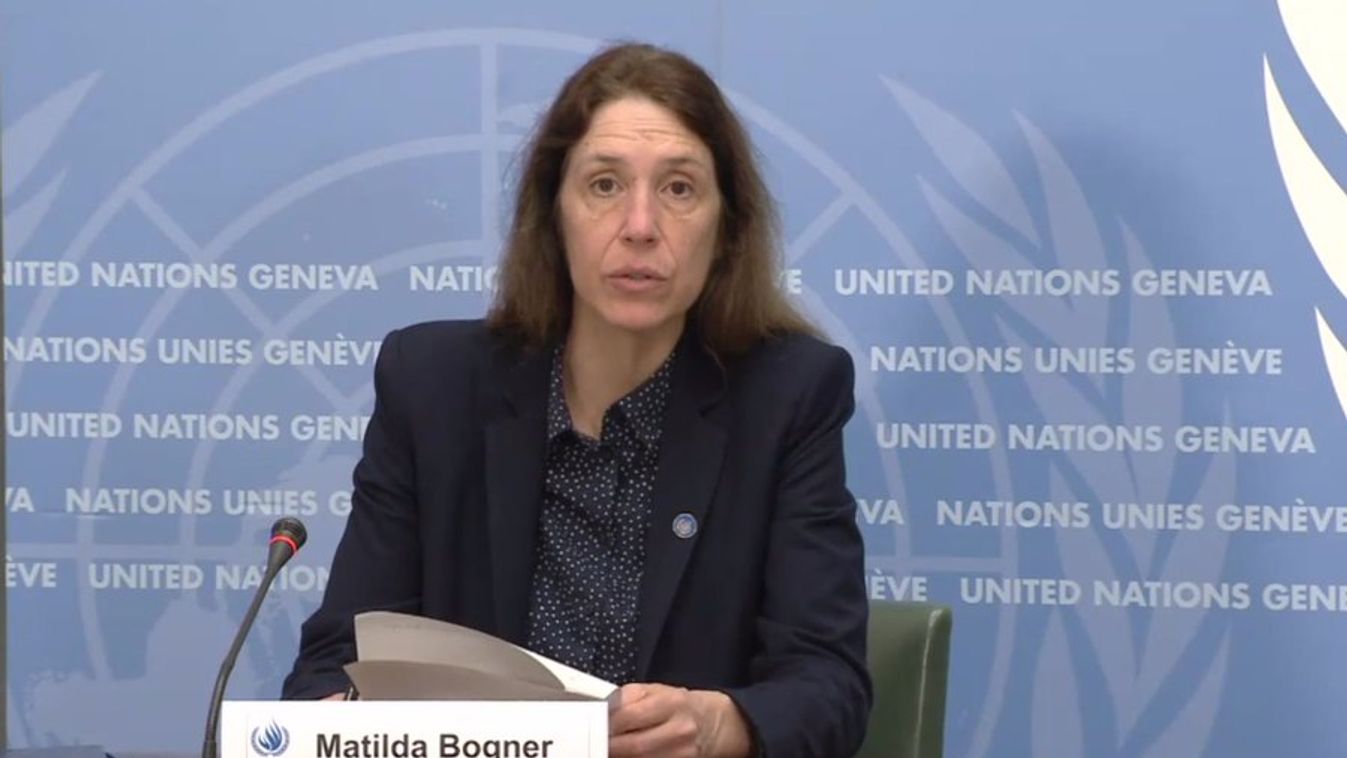 Matilda Bogner, az ENSZ ukrajnai megfigyelőcsoportjának vezetője. 2022.05.10-én. (Forrás: ENSZ Svájc / Twitter)
https://twitter.com/UNGeneva/status/1523962297873584135