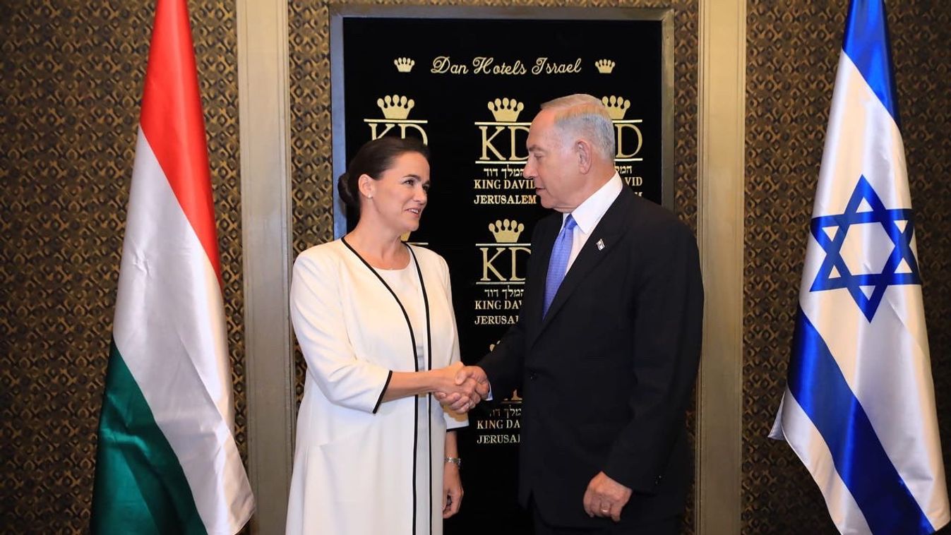 Novák Katalin köztársasági elnök Benjámin Netanjahu felkért miniszterelnökkel találkozik Izraelben, Jeruzsálemben. 2022.11.17-én. (Forrás: Benjámin Netanjahu / Twitter)