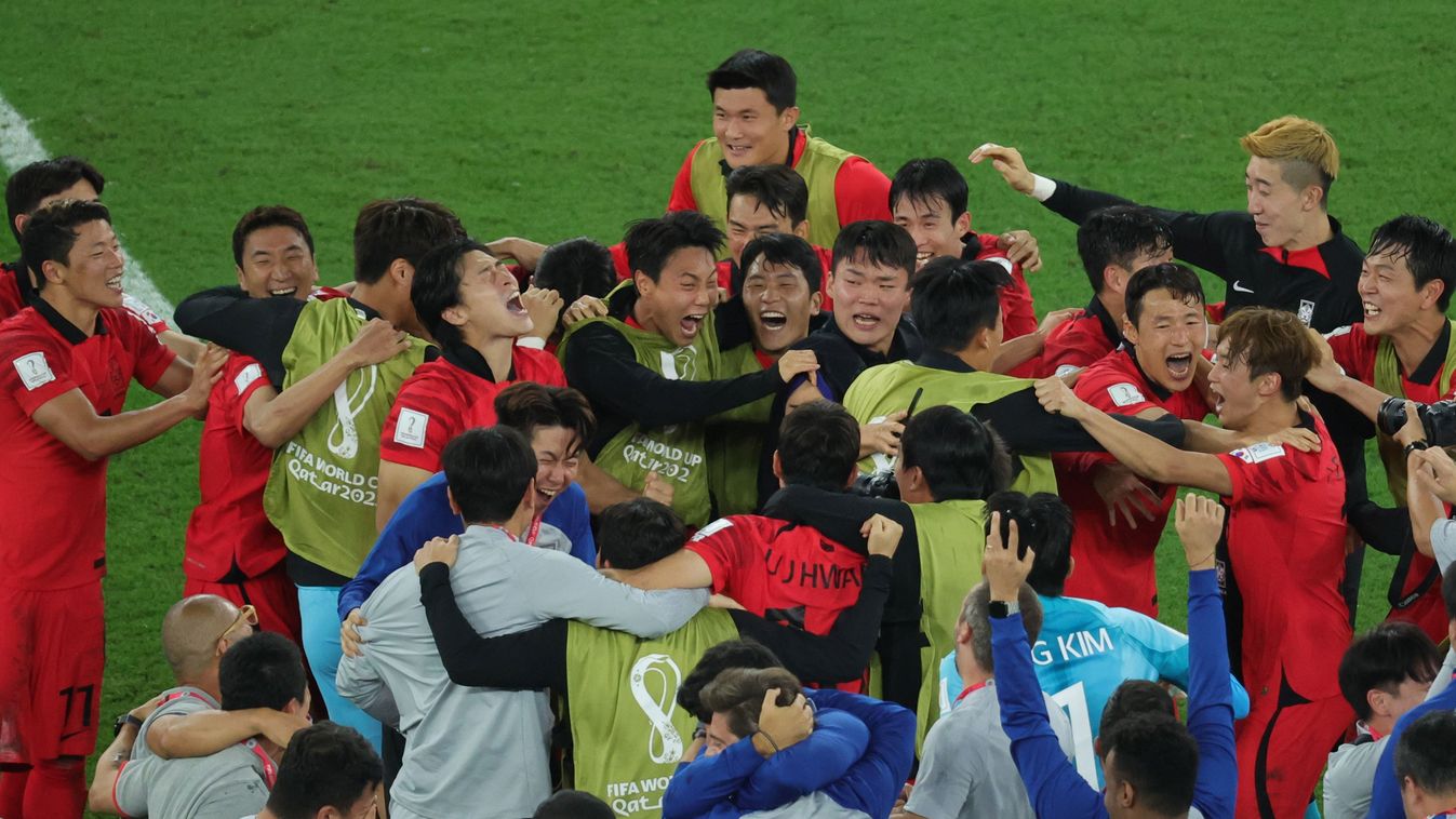Dél-Korea öröm Katar futball-vb