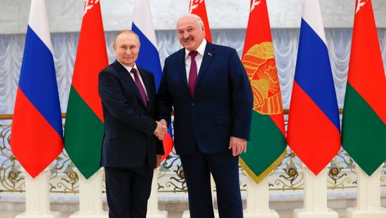 Vlagyimir Putyin orosz elnök belarusz kollégájával tárgyalt