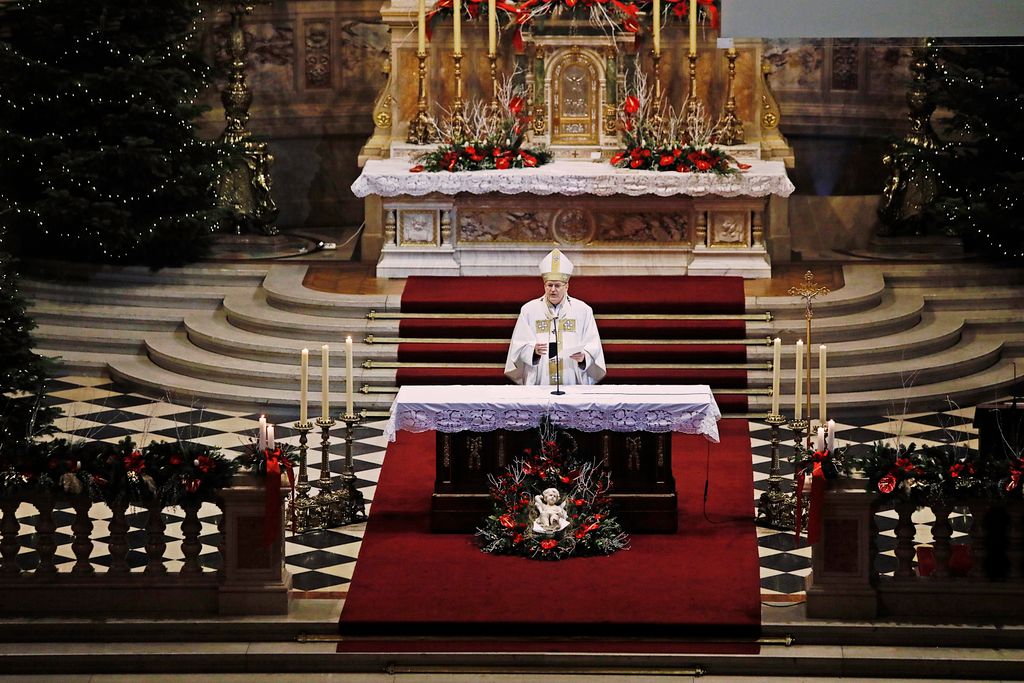 karácsonyi éjféli szentmise a Szent István-bazilikában