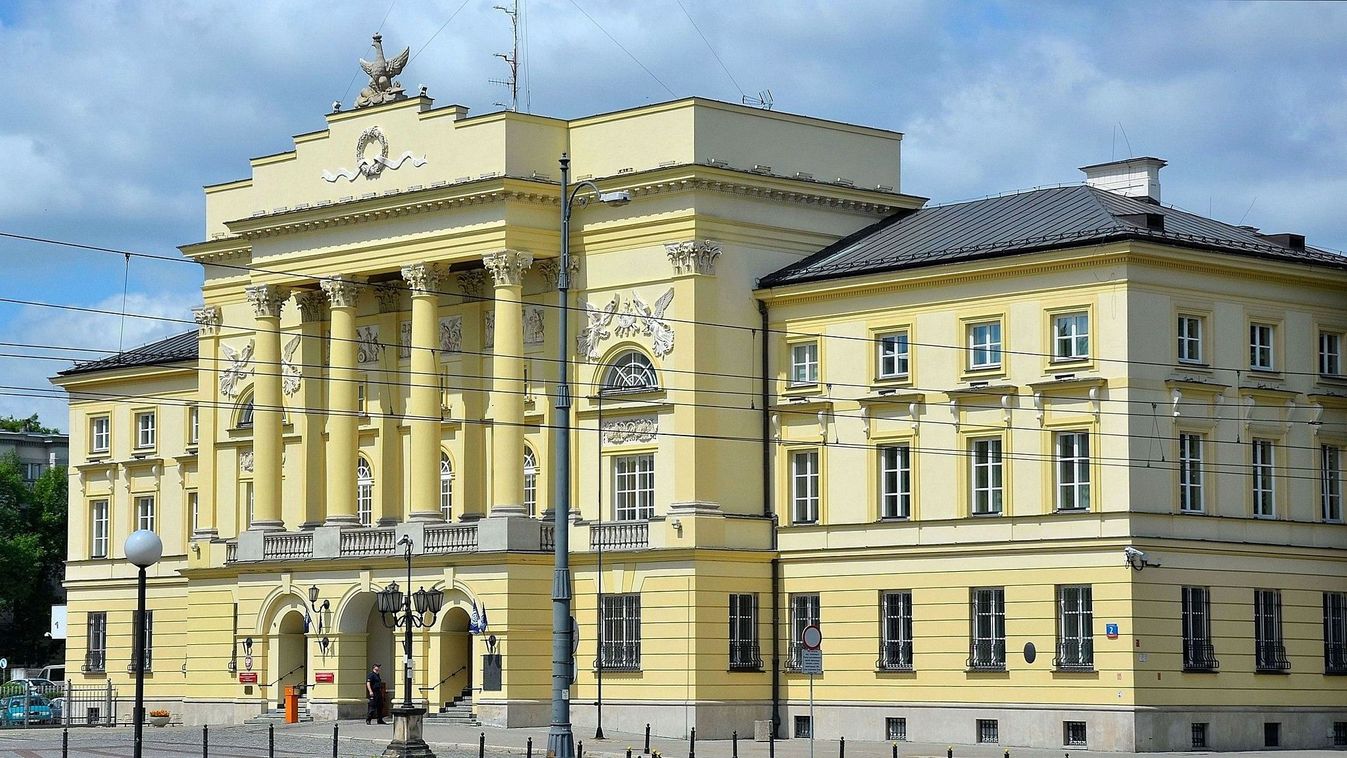 A lengyel rendőrség székhelyéül szolgáló Mostowski-palota Varsóban.
