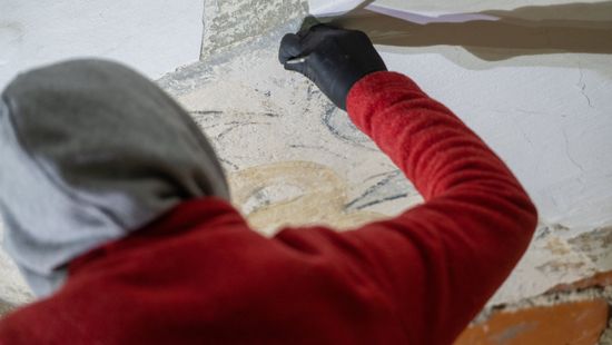 Reneszánsz falképeket találtak a kutatók Kolozsváron