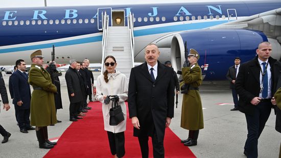 Megérkezett az azerbajdzsáni elnök Magyarországra