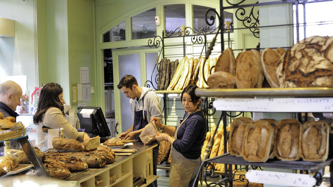France, Paris (75) 12th arrondissement, BO bakery shop located Charenton street