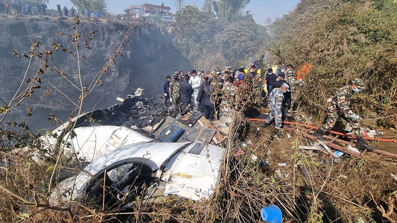 Yeti Airlines ATR72 aircraft carrying 68 passengers crashes in Pokhara, Nepal