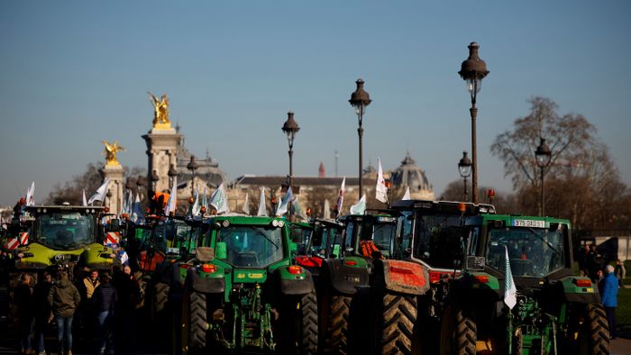 French farmers protest in Paris over pesticide restrictions