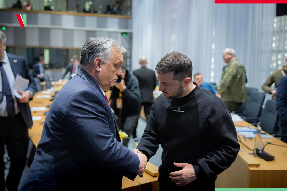Orbán Viktor és Volodimir Zelenszkij találkozott Brüsszelben. 
Orbán Balázs szerint az ukrán elnök fegyverszállítmányokat vár Magyarországtól is. 
