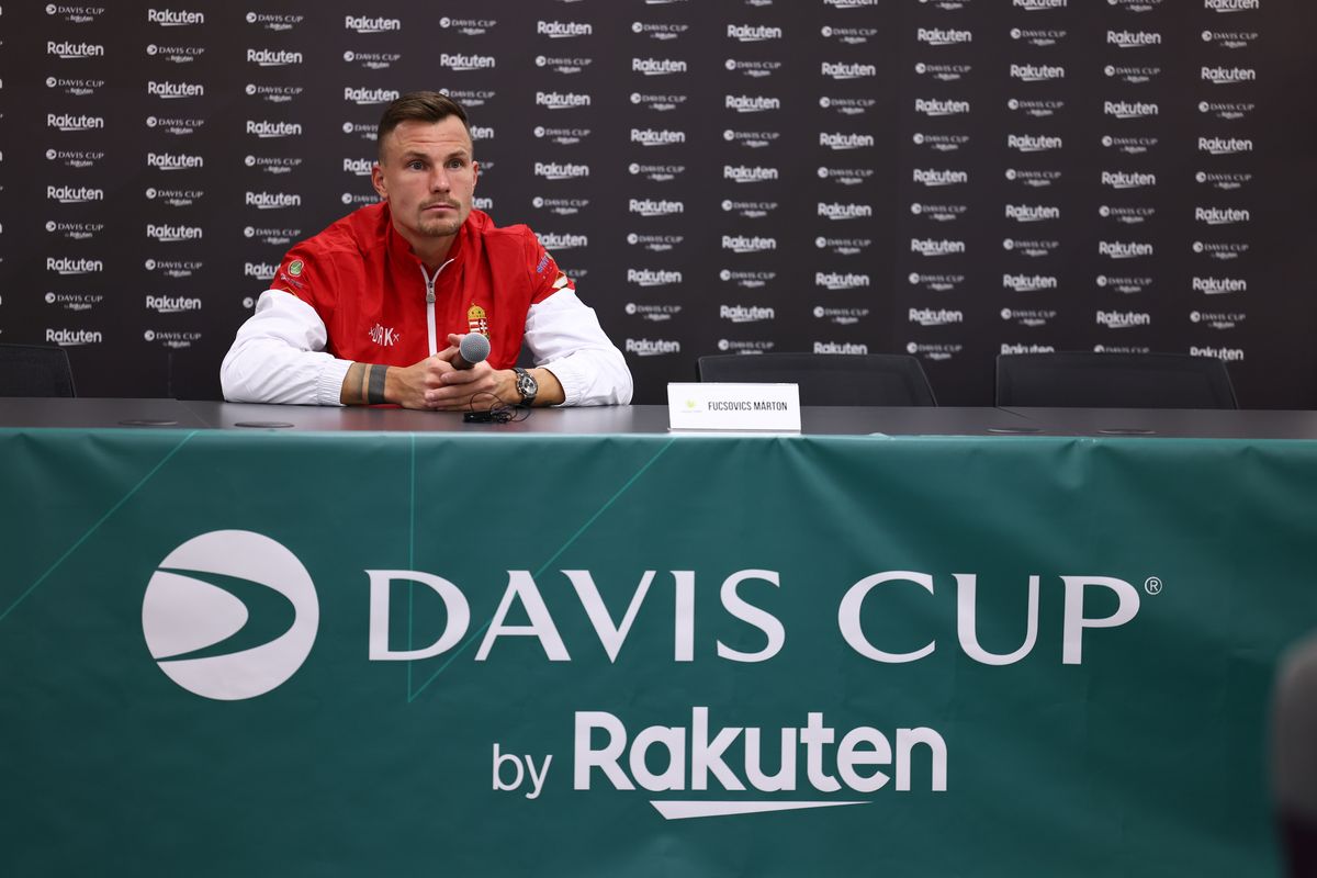 2023 Davis Cup Qualifier HUN v FRA. Fucsovics Márton