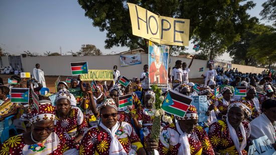 Az Afrikában megölt papokra emlékezett Ferenc pápa Dél-Szudánban