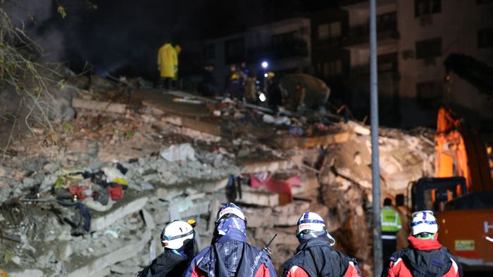 A person rescued after 26 hours in the wreckage of collapsed building in Osmaniye