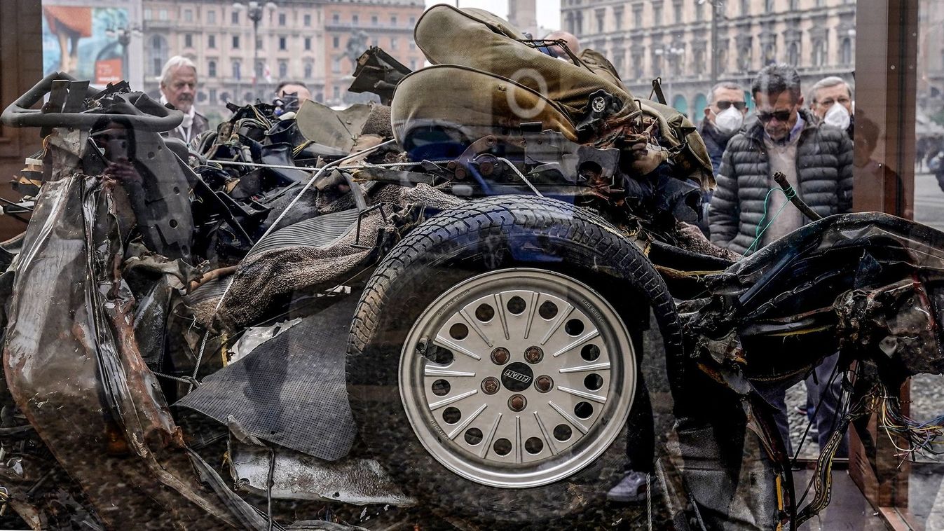 Capaci Massacre Car Remains Exhibited In Milan As A Reminder Of Mafia Killings