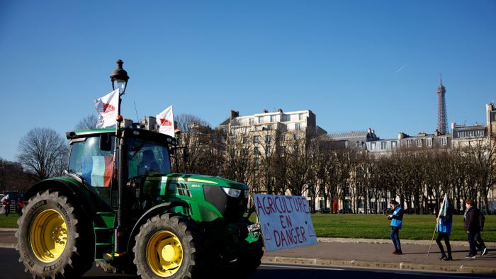 French farmers protest in Paris over pesticide restrictions