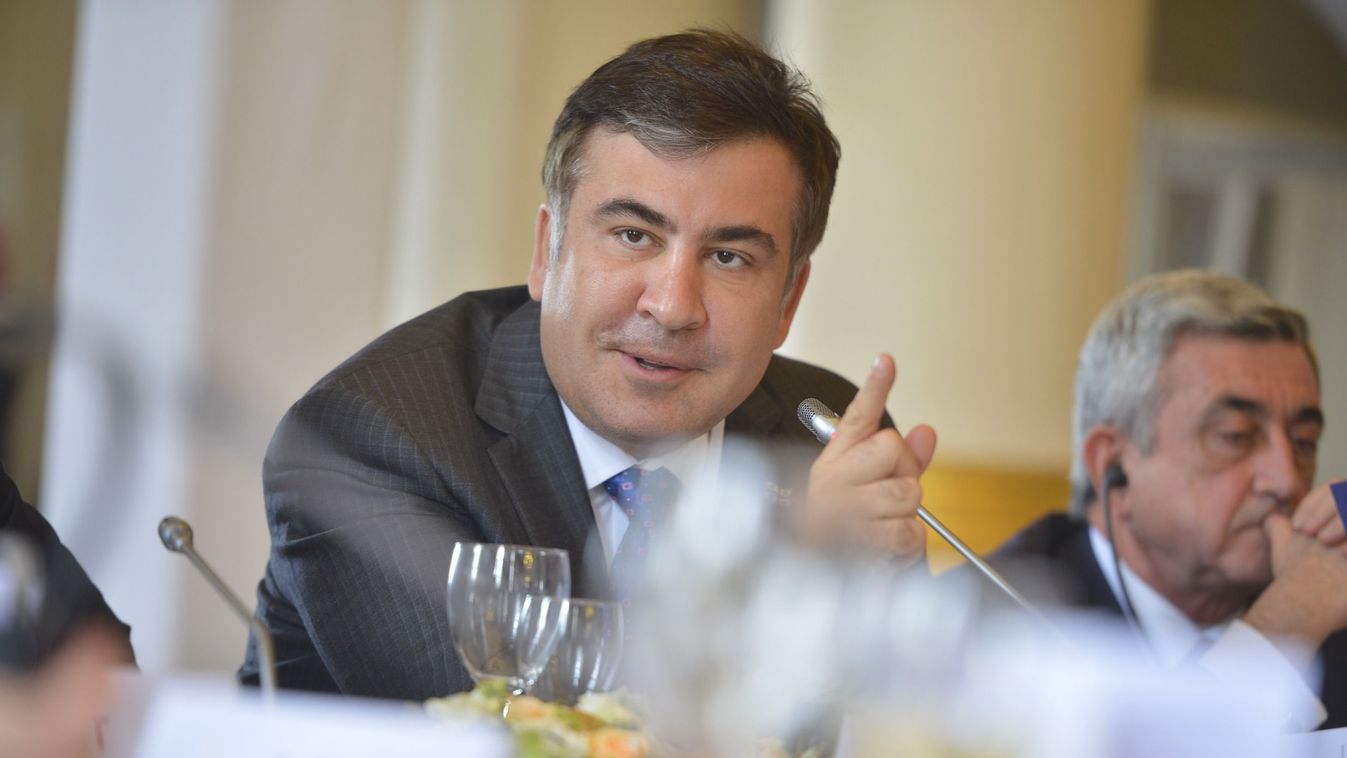 Miheil Szaakasvili 2013-ban. (Fotó: Wikimedia Commons / David Plas)