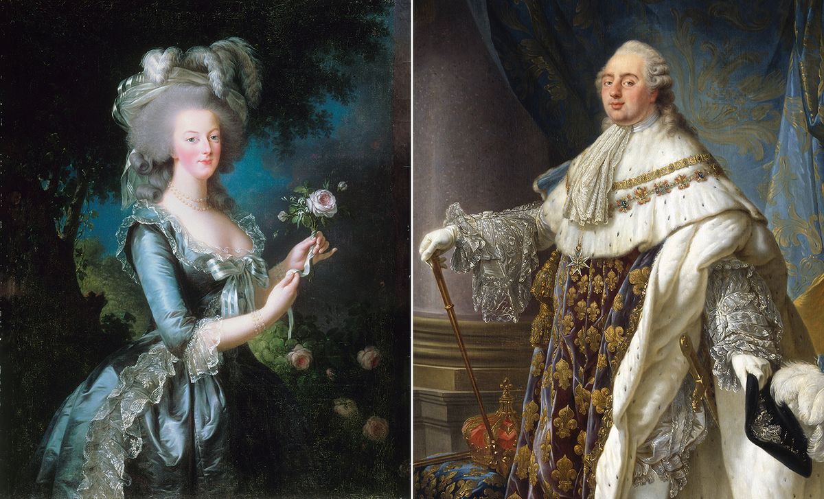 montázs Marie Antoinette és XVI. Lajos