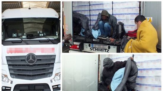 Ötvennégy migránst találtak egy román kamionban Győrnél