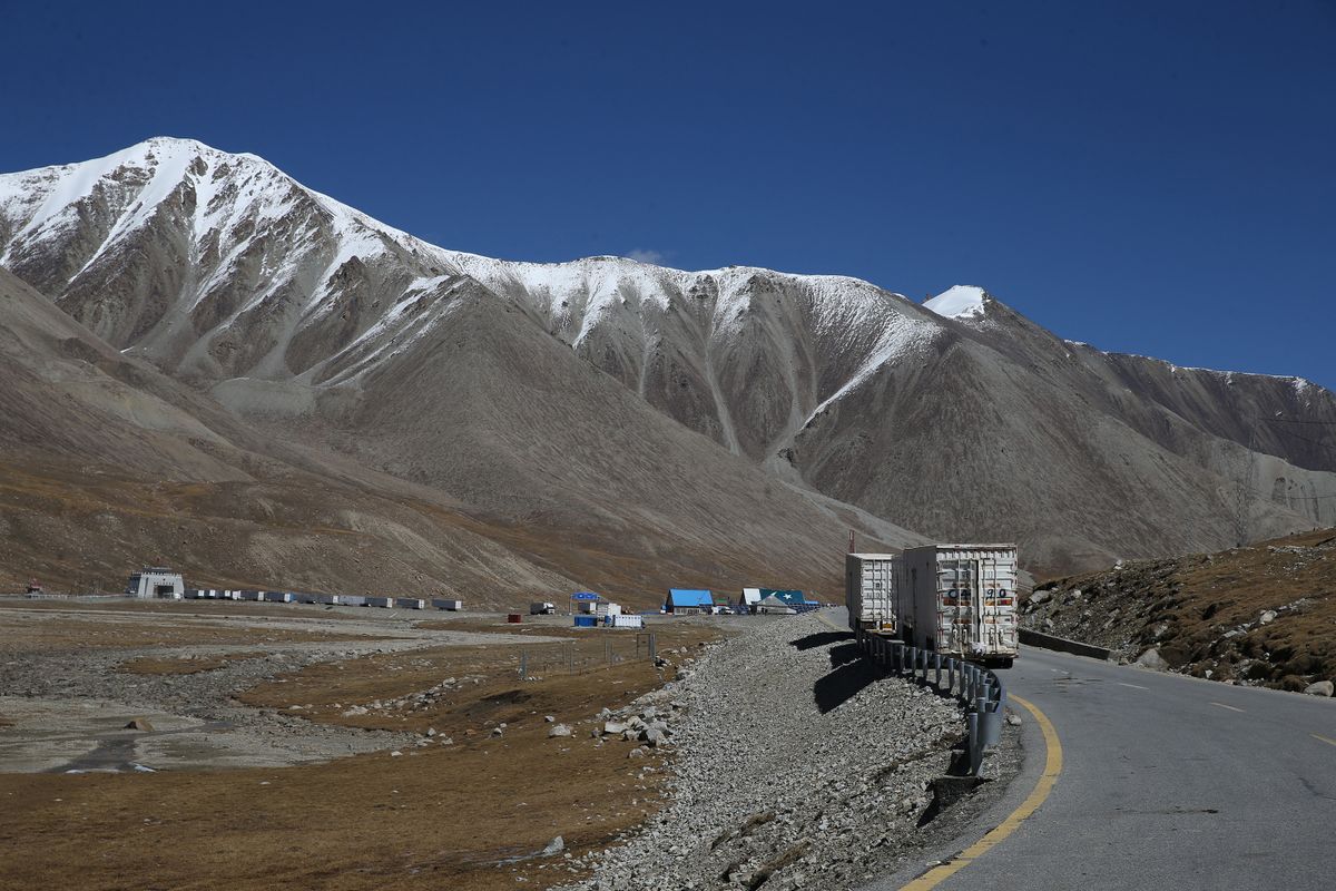 Khunjerab Pass linking Pakistan and China