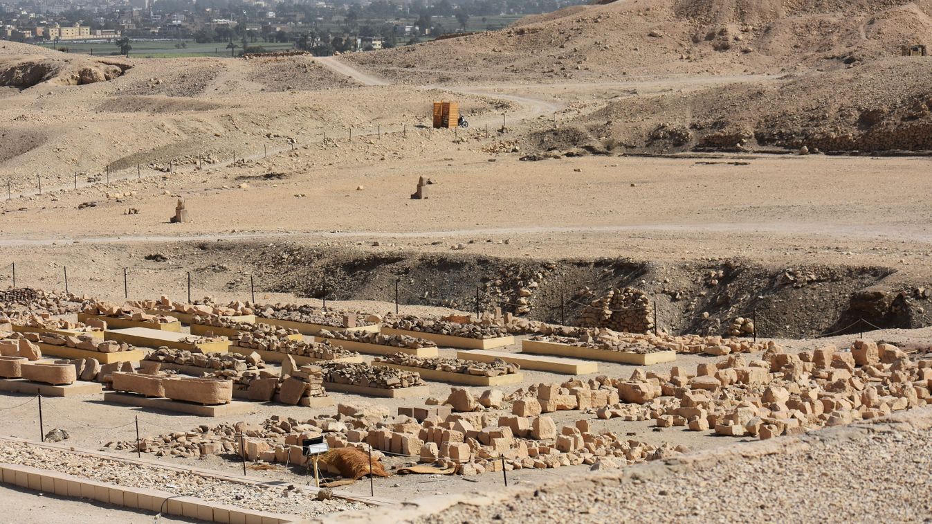 Archaeological,Site,Near,The,Temple,Of,Queen,Hatshepsut,,In,Deir