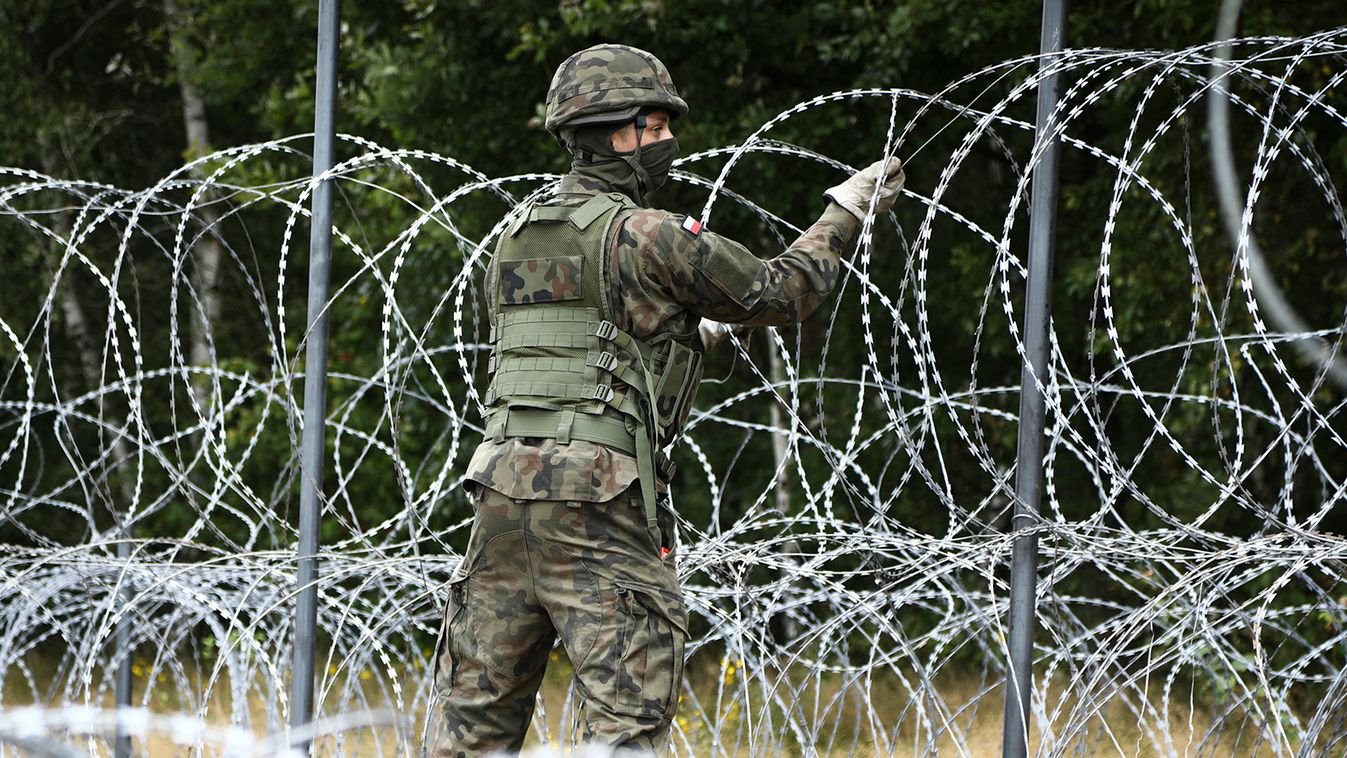 Poland Builds Fence On Belarus Border To Stop Migrant Flow