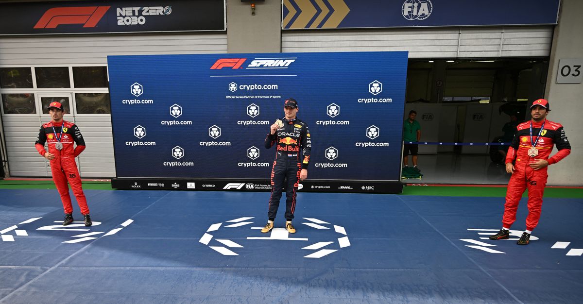 sprint Leclerc Verstappen Sainz