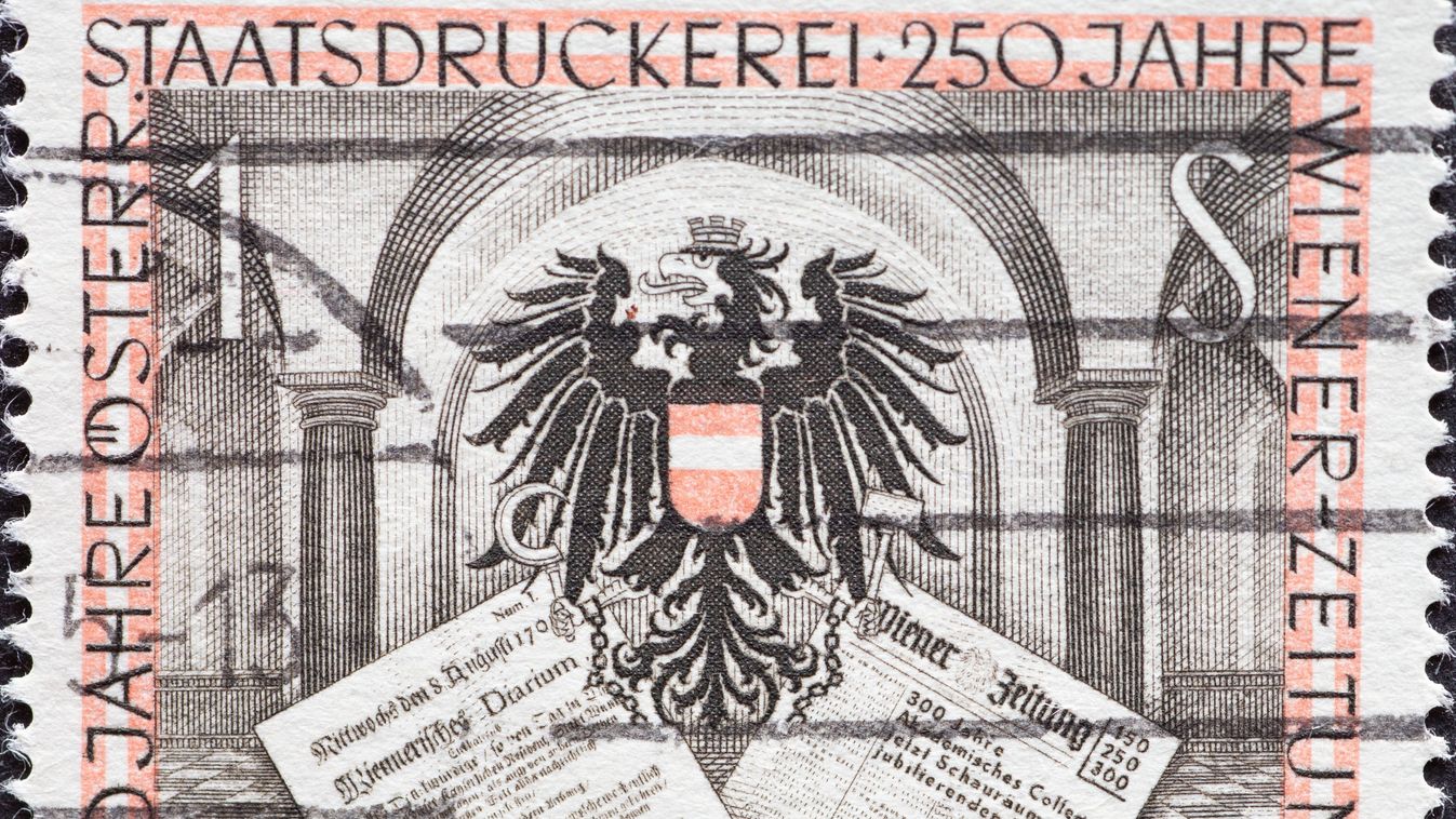 Austria,-,Circa,1954:,A,Postage,Stamp,From,Austria,,Showing
