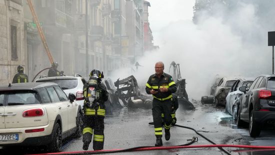 Robbanás történt Milánó belvárosában + videó