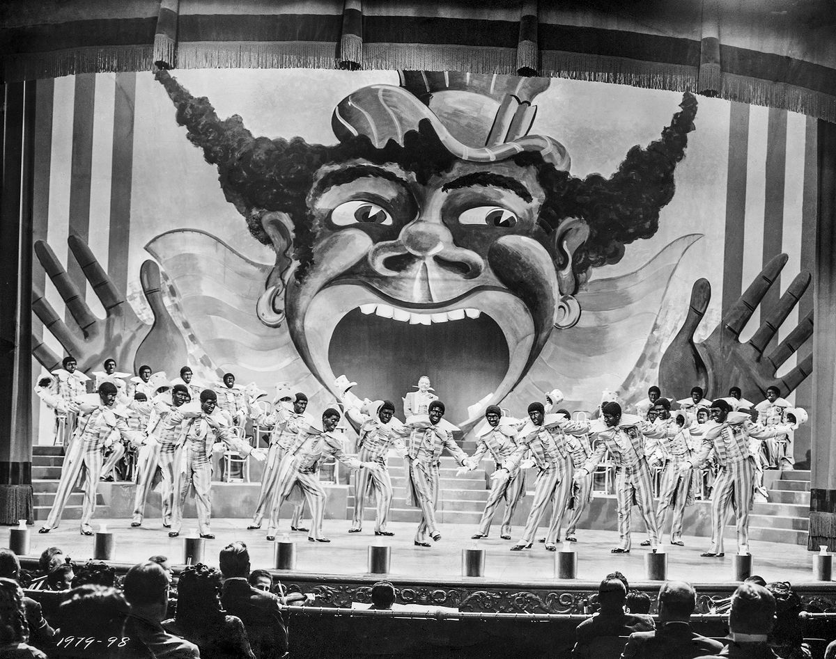 Vaudeville Performers Dancing in a Minstrel Movie