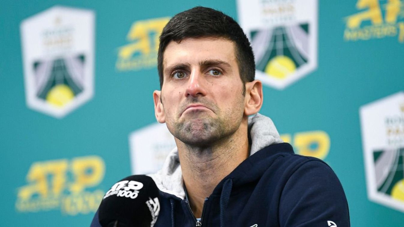 Paris, France. 06th Nov, 2022. Novak Djokovic of Serbia during a press conference of the Rolex Paris Masters, ATP Masters 1000 tennis tournament, on November 6, 2022 at Accor Arena in Paris, France. Photo by Victor Joly/ABACAPRESS.COM Credit: Victor Joly/