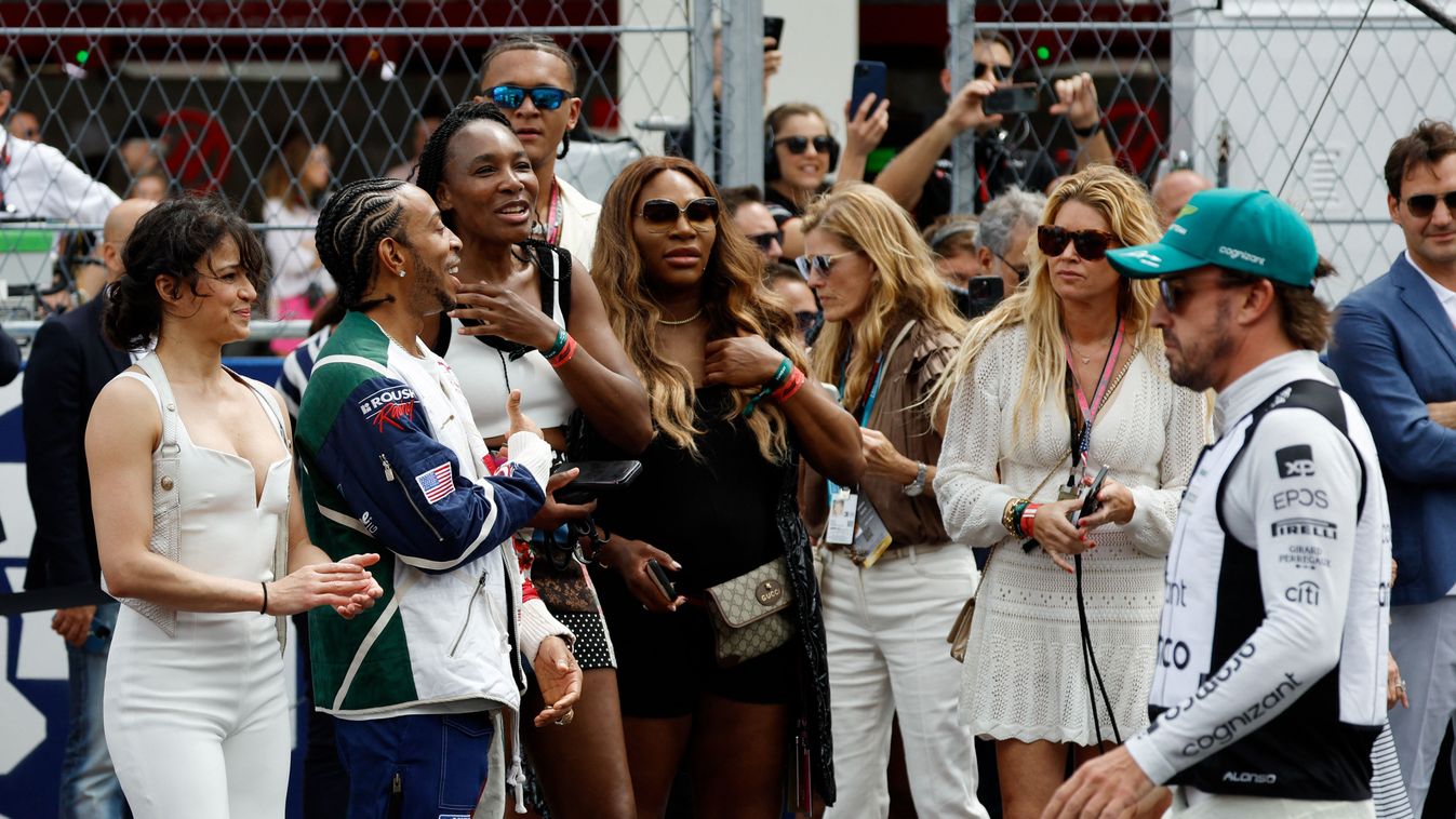F1 Grand Prix of Miami Michelle Rodriguez, Ludacris, Venus Williams and Serena Williams