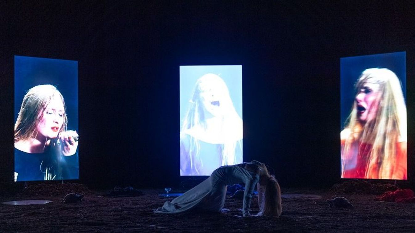 Theatre solo performance Resurrexit Cassandra ; text by Ruggero Capuccio/ actress and dancer Stella Höttler, directed by Jan Fabre