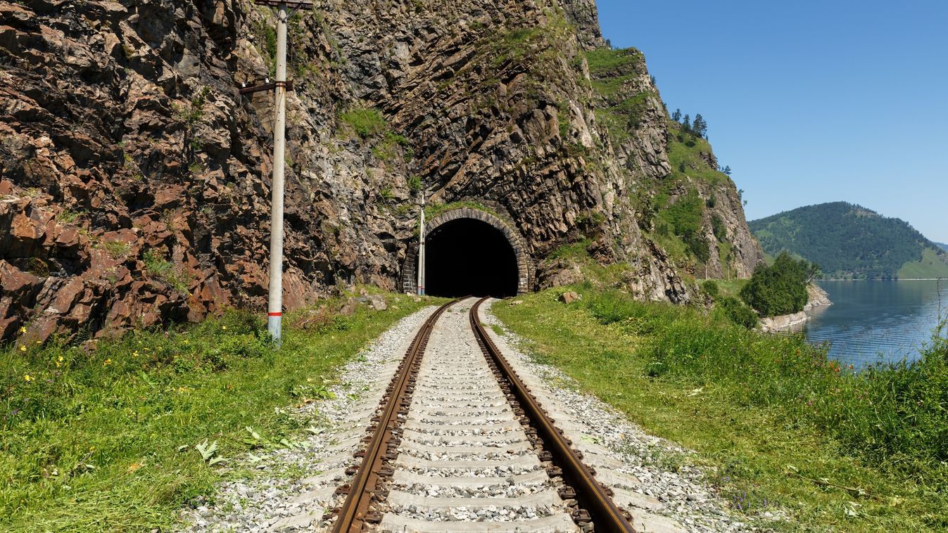 Circum-baikal,Railway.,Old,Railroad,Tunnel,Number,34,On,The,Railway.