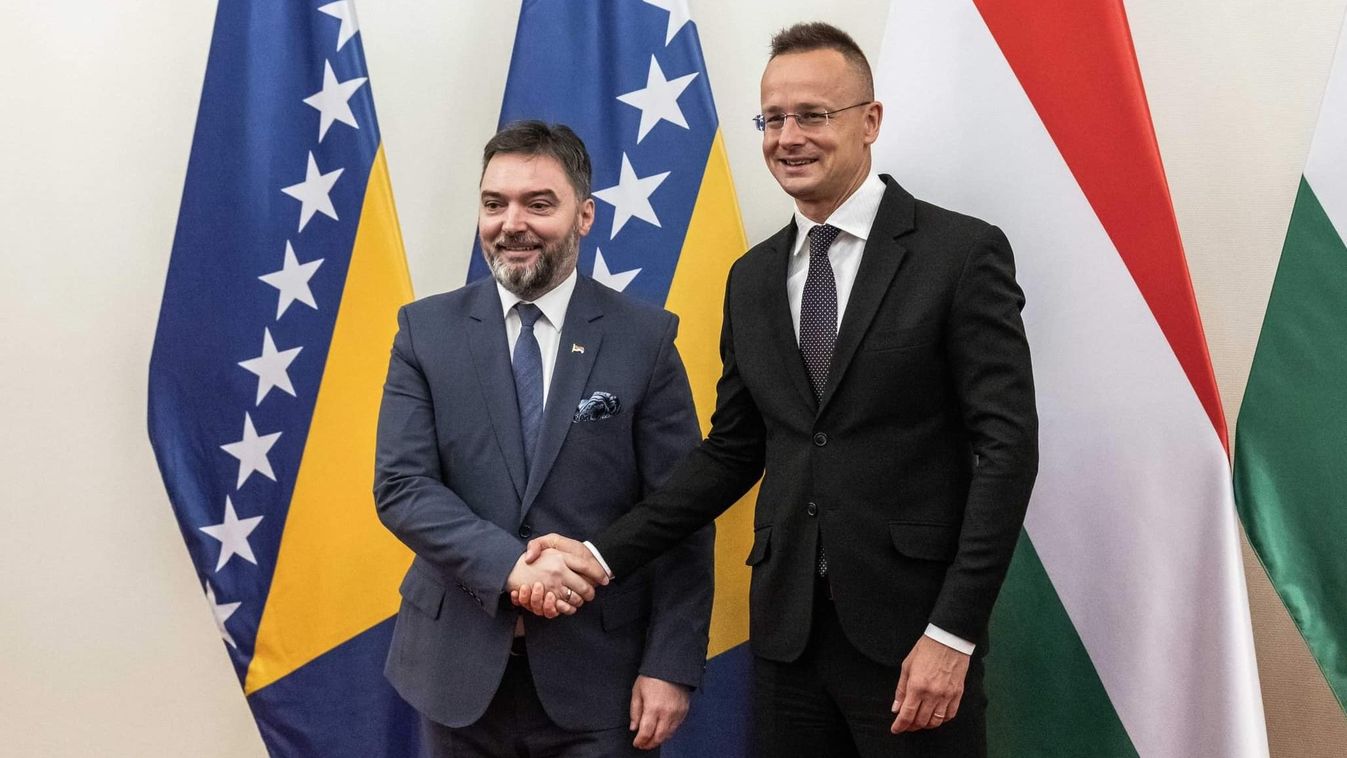 Szijjártó Péter és Stasa Kosarac boszniai külkereskedelmi miniszter (Fotó: Facebook/Szijjártó Péter)