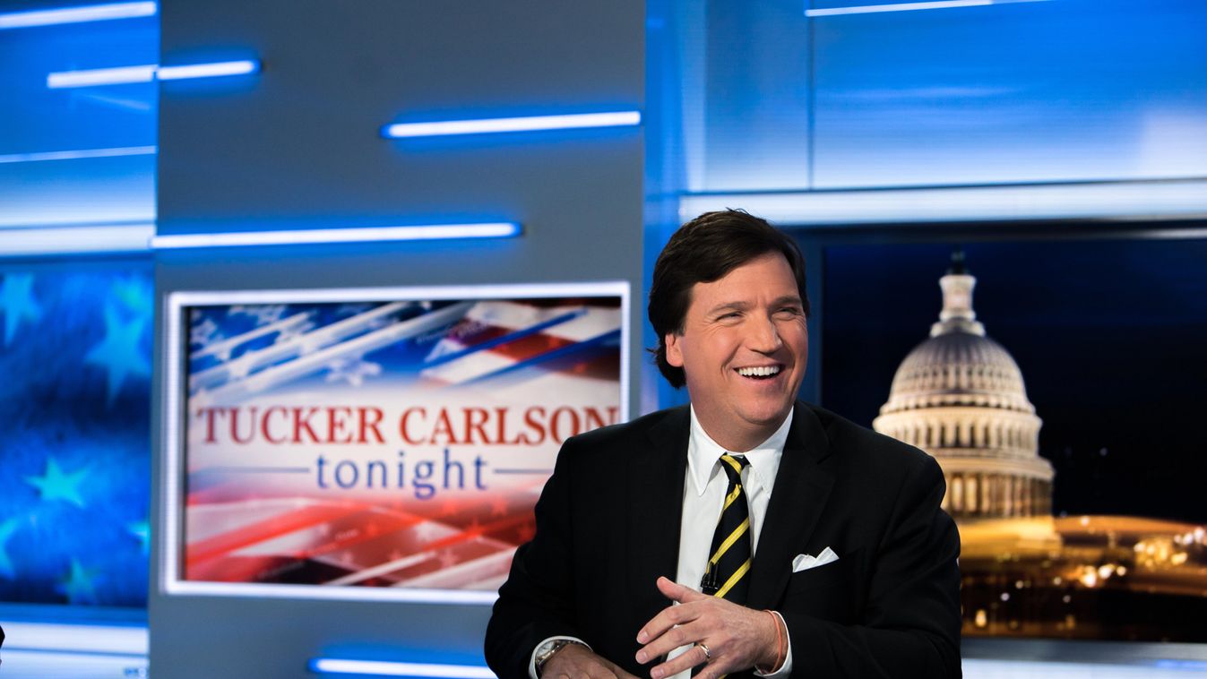 Tucker Carlson amerikai konzervatív politikai véleményformáló, a Fox News hírcsatorna korábbi műsorvezetője. (Fotó: Twitter)