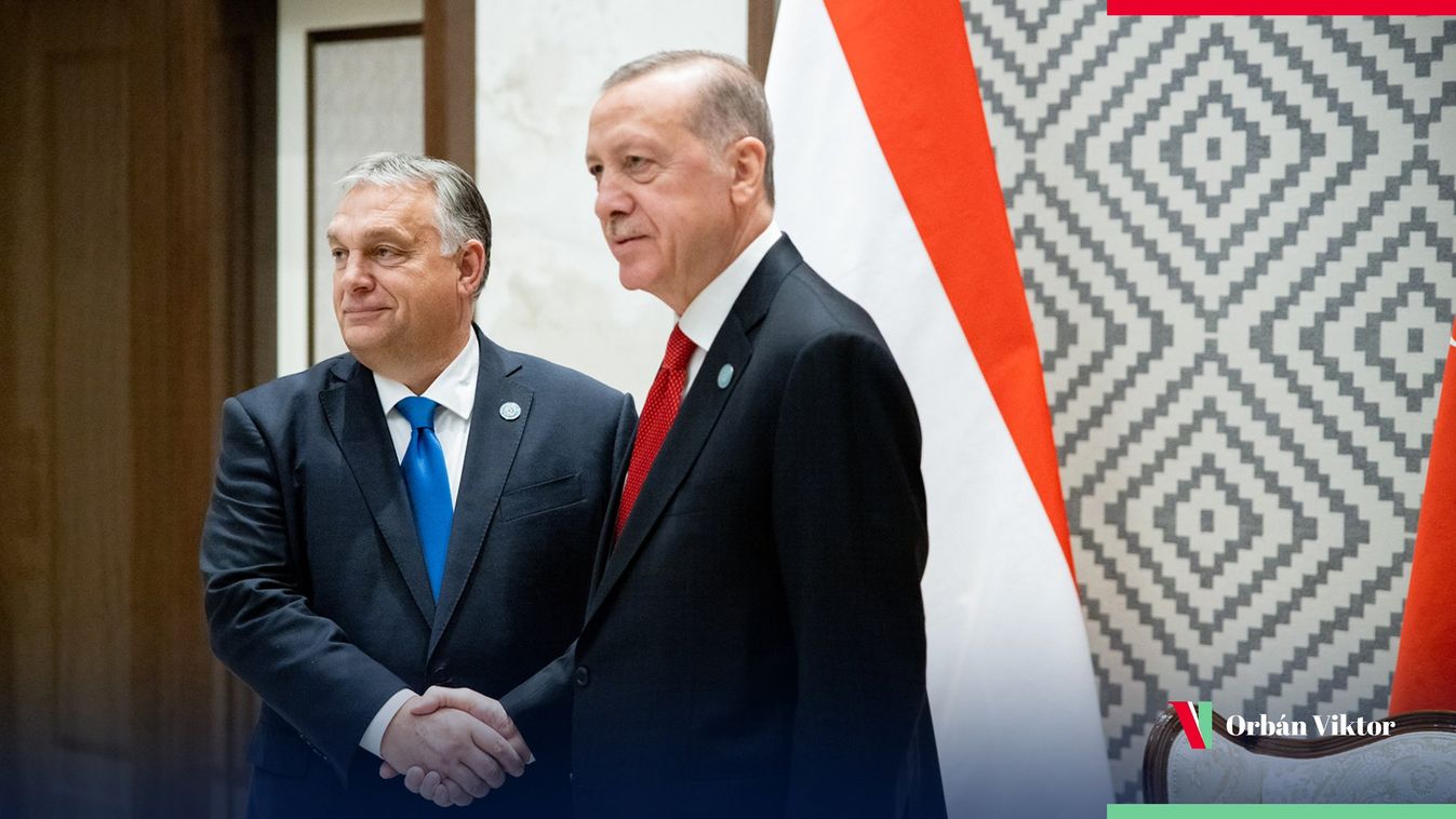 Orbán Viktor magyar miniszterelnök és Recep Tayyip Erdogan török államfő. (Fotó: Orbán Viktor / Twitter)