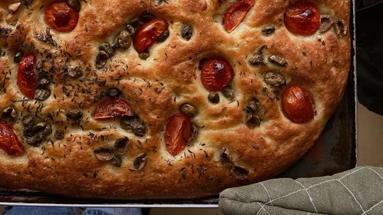 Rozmaringos-paradicsomos focaccia