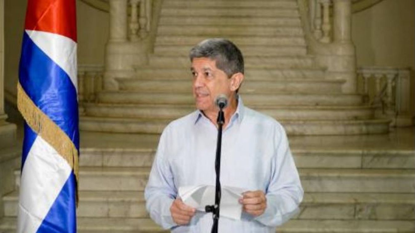 Carlos Fernández de Cossio kubai külügyminiszter-helyettes (Fotó: Twitter/Külögyminisztérium - Kuba)