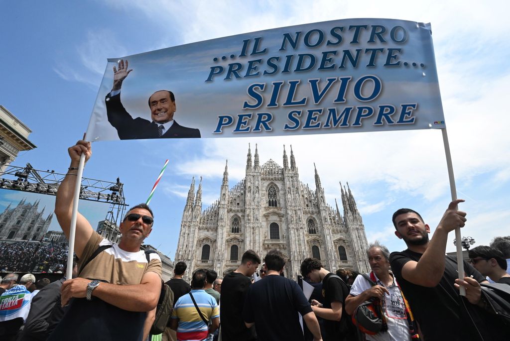 Italy bids farewell to former prime minister Silvio Berlusconi