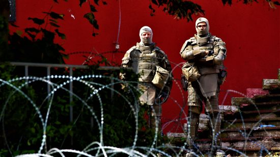 It's like a war zone – a local report from Kosovo