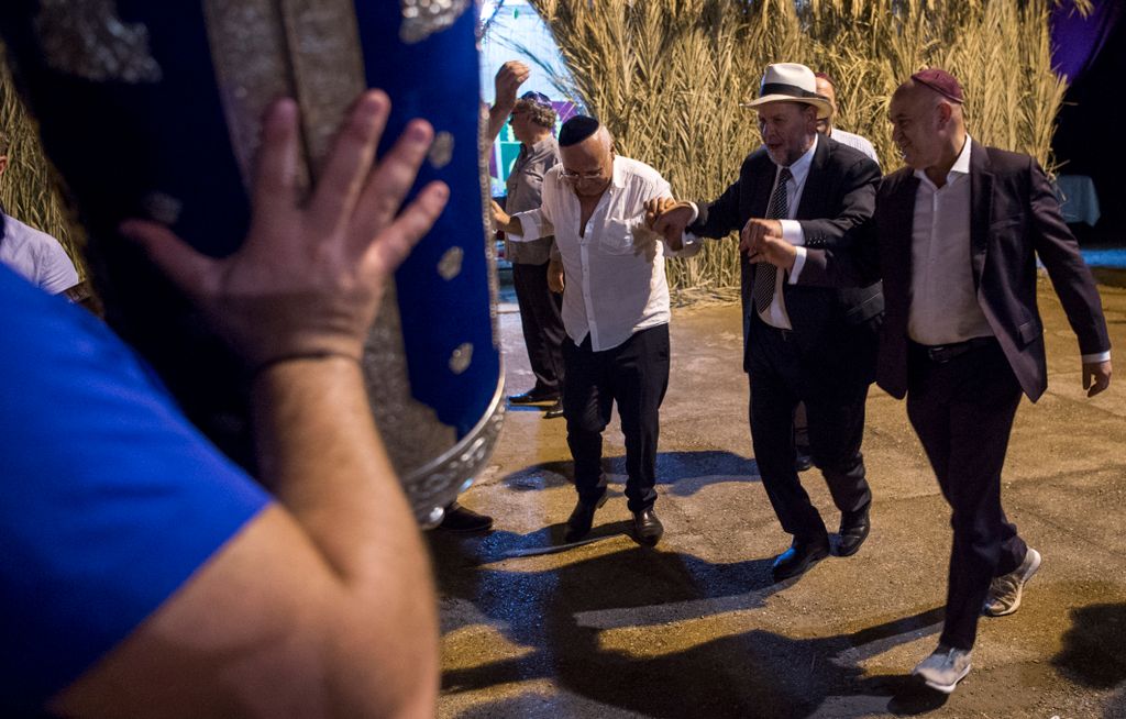 Marokkói és izraeli zsidók ünnepelnek együtt.
