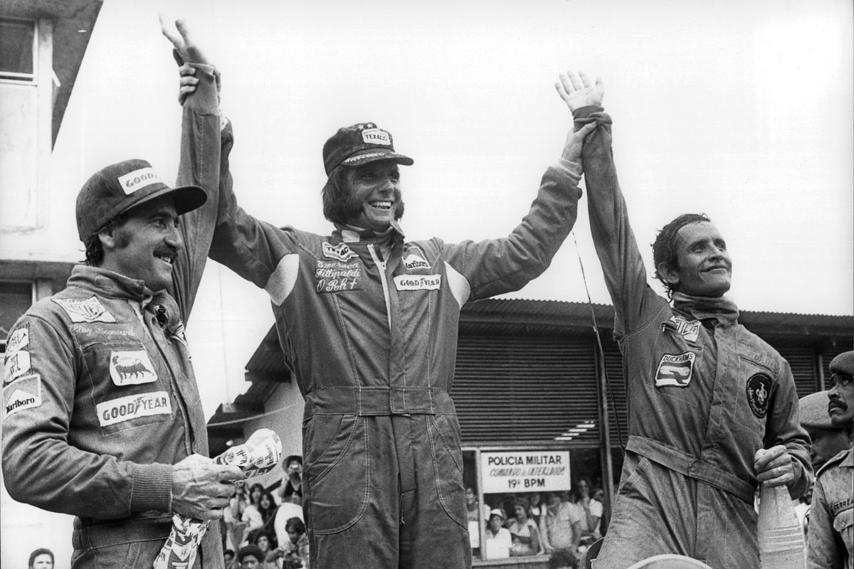 Emerson Fittipaldi, Clay Regazzoni, Jacky Ickx, Grand Prix Of Brazil