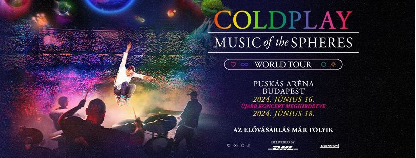 A Coldplay 2024-es plakátja
